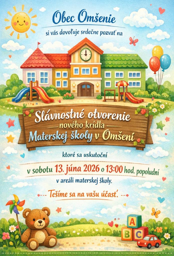 Slávnostné otvorenie nového krídla MŠ