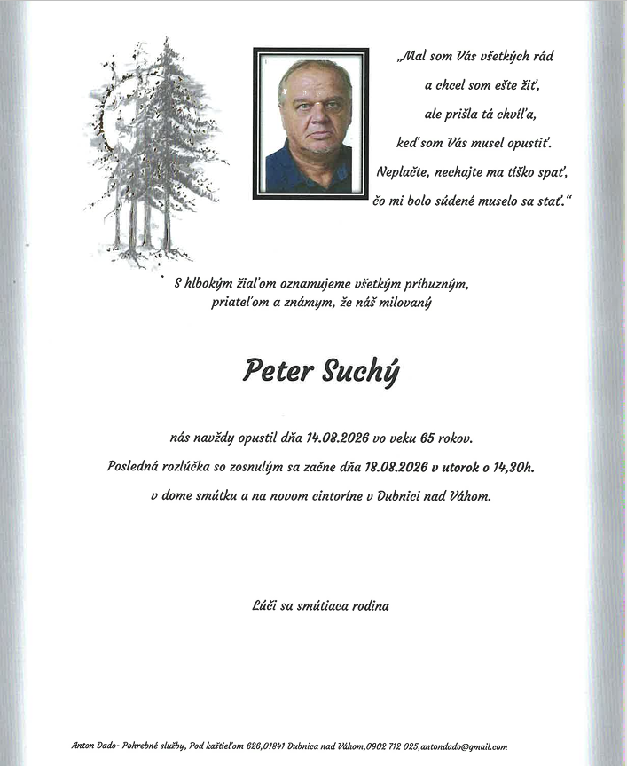 Smútočné oznámenie